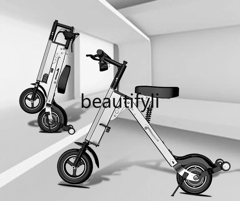 

Electric scooter light folding electric vehicle two-wheeled scooter small car mini battery car