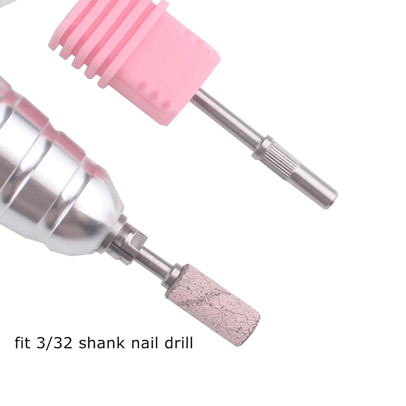 6 Pcs Nail Drill Bits,  Bits for Small Sanding Bands, 3.1 MM Mini 3/32 Shank Nail Drill Bits for Electric Drill File Machine