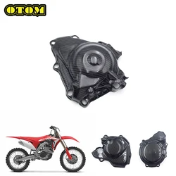 Motorcycle For HONDA Ignition Cover Engine Carbon Fiber Magneto Protector Guard CRF250R CRF250X CR125 CRF450X CRF150R CRF250L