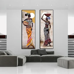 CHENISTORY 60x120cm pittura per numero donna africana dipinta a mano da colorare per numero disegno su tela opere d'arte decorazioni per la casa