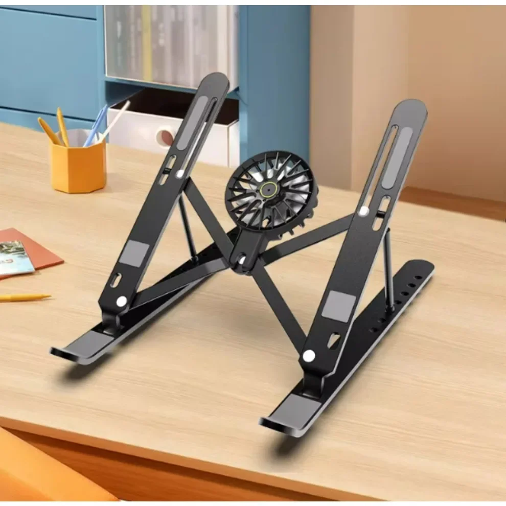 Portable Foldable Laptop Cooling Pad Dual Fan USB Powered for 10-17 Inch Notebook Stand Store ID 0001