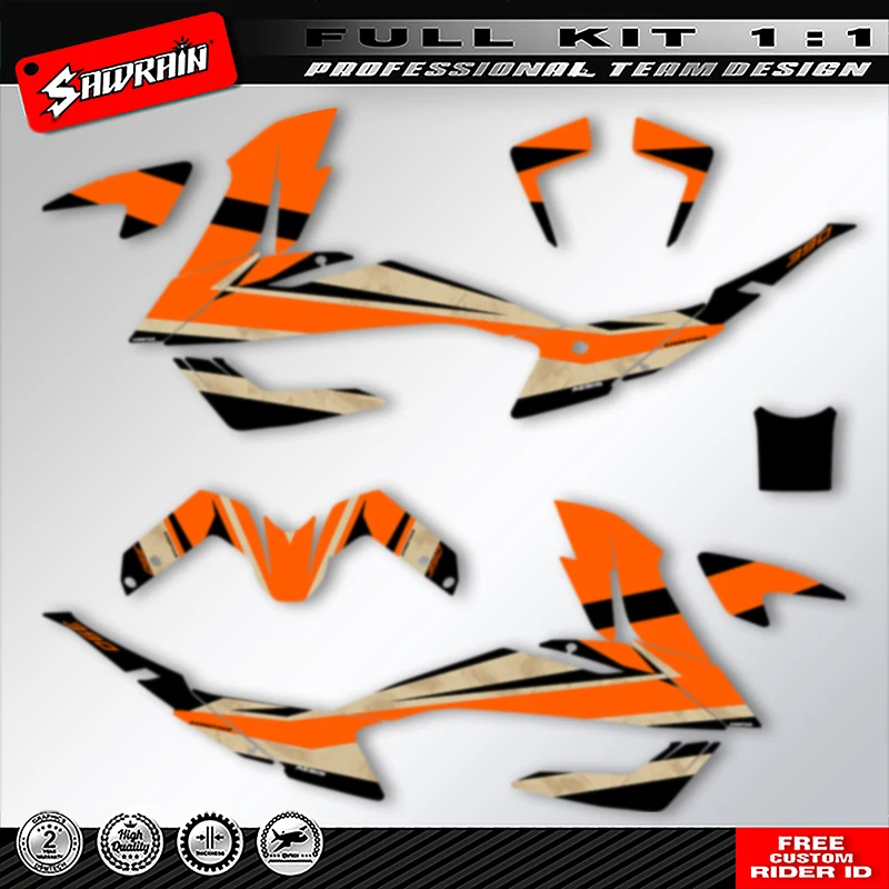 Sawrainรถจักรยานยนต์กราฟิกพื้นหลังDecalsสติกเกอร์ชุดชื่อที่กําหนดเองสําหรับKTM ADV 390 2020 2021 2022 004