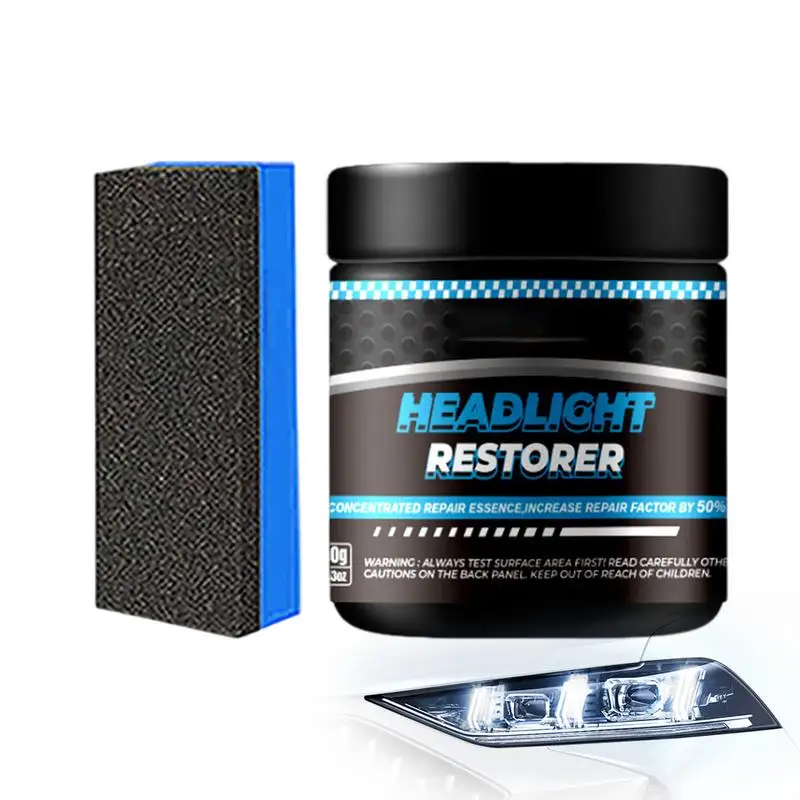 

Car Headlight Cleaner 100g Car Lights Cleaner For Headlamps Headlights Cleaner And Restoration Head Light Coating Headlight