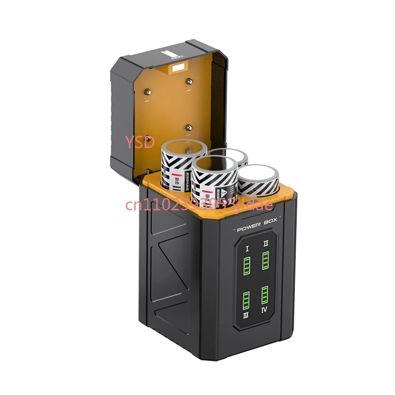 Intelligent 4-Slot Lithium Battery Charger | Independent Battery Level Display for 18650 21600 - Battery not included