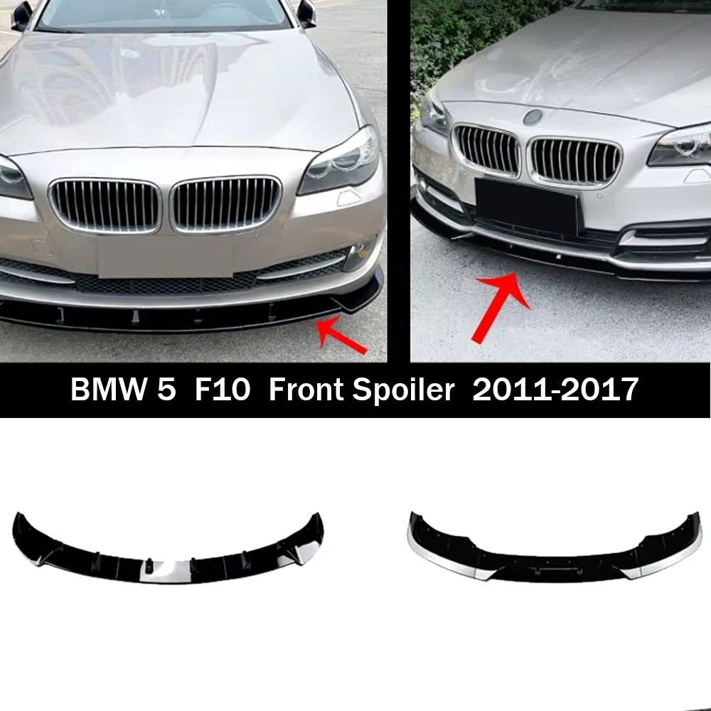 

Передний бампер, спойлер, аксессуары для губ для BMW 5 серии F10 F11 LCI 2011– 2017, внешний нижний сплиттер, накладка на кузов, комплекты