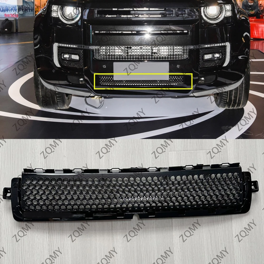 Car Front Bumper Lower Grille Grill Cover For Land Rover Defender 90 110 130 2020 2021 2022 2023 2024