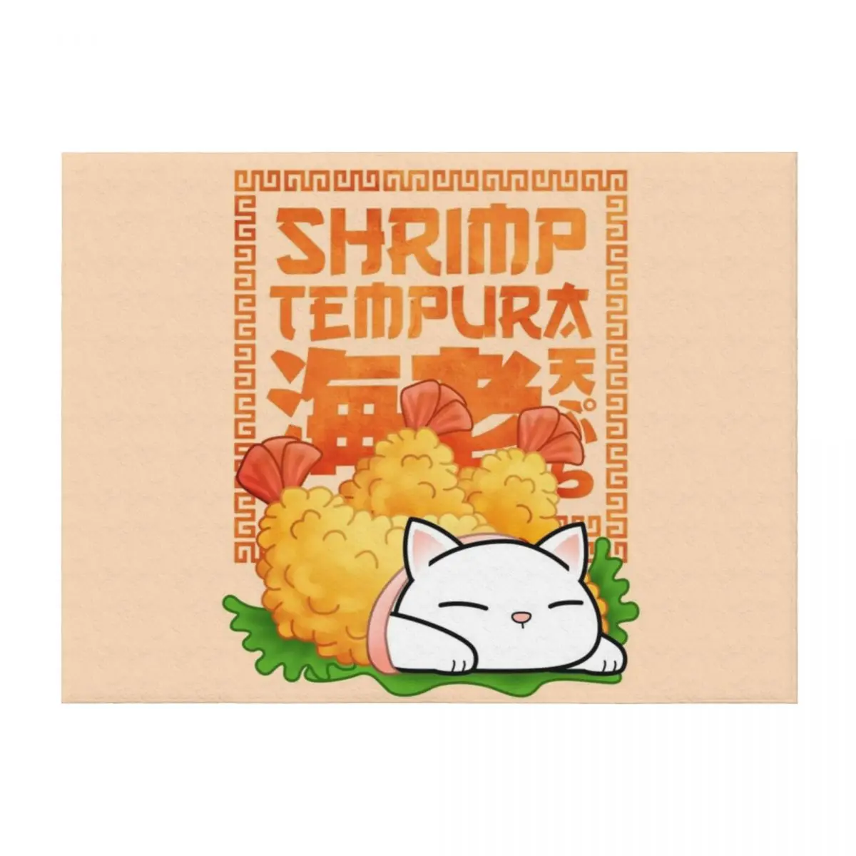 

Chubby Cat Shrimp Tempura Cat Throw Blanket Decorative Beds Travel for babies Luxury Designer Blankets