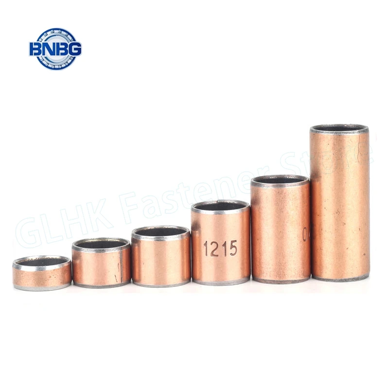 ضياء داخلي 10 11 12 13 14 15 مللي متر SF-1 خالية من الزيت ذاتية التشحيم مركب تحمل البطانات البرونزية ضياء خارجي 12 - 17 مللي متر