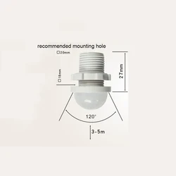 PIR Sensor de Movimento Infravermelho Interruptor De Luz, Detector De Controlador, Interruptor Inteligente, LED, Auto Ligado, Desligado, 110V, 220V