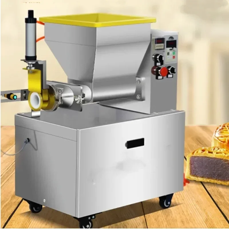 Peralatan Komersial Pembagi Adonan Dispenser Adonan Kecil Komersial Mesin Pengisi Kue Bulan Mengisi Ransum Roti Otomatis Div