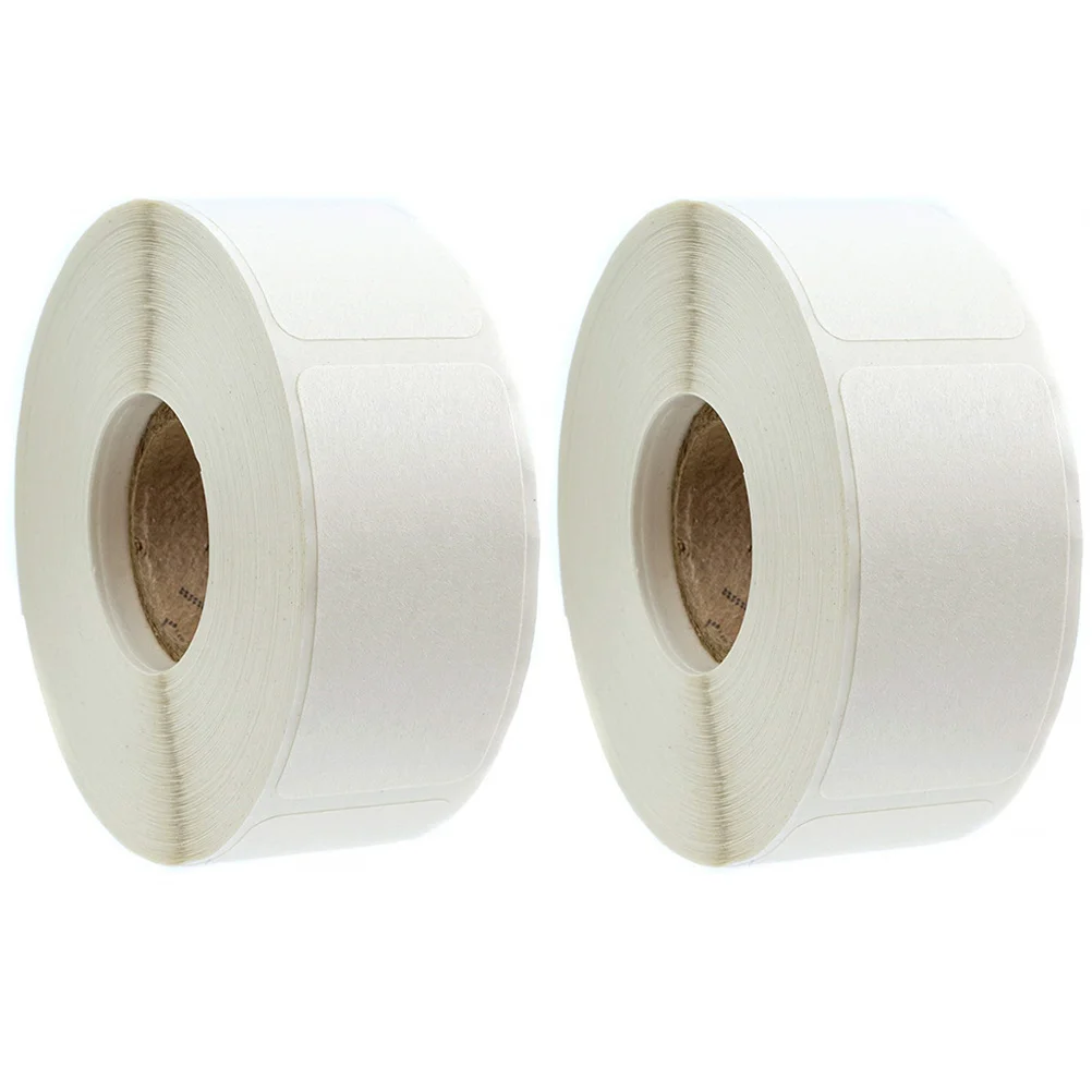 2 Rolls Blank Label Stickers Easy Peel and Stick Sealed Stickers for Envelope Flaps Gift Cards and Baking Bag Packaging