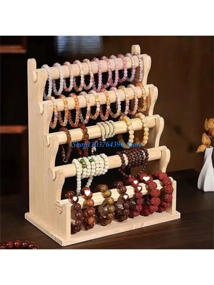 Pulseiras e pulseiras destacáveis ​​em camadas, prateleira armazenamento, expositor joias para varejo e