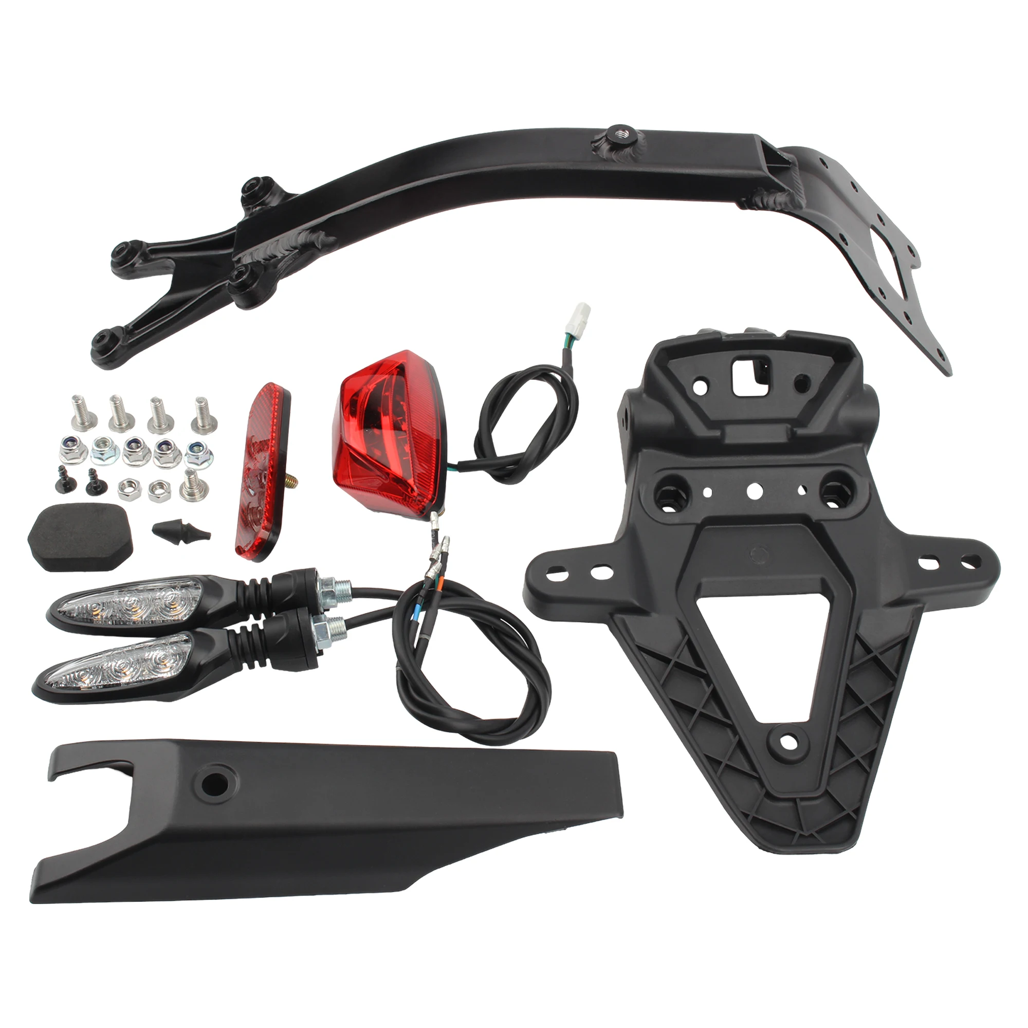 For Sur-Ron Ultra Bee Electric Bike Motorcycle Rear Bracket Brake Taillight Turn Signals License Plate Frame Assembly Replace view 5