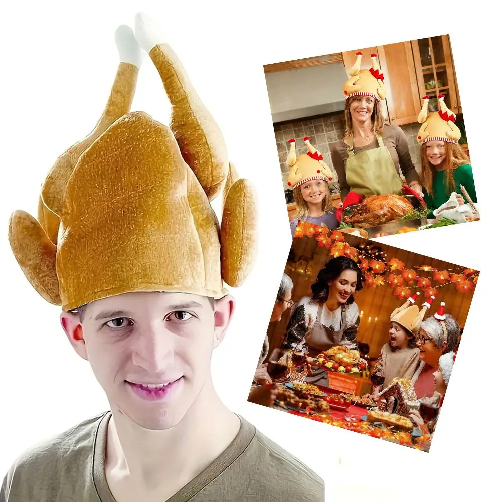 مضحك قبعة تركيا المحمصة أفخم عيد الميلاد عيد الشكر الديكور كرنفال زي فستان حفلة احتفالية قبعة هدية