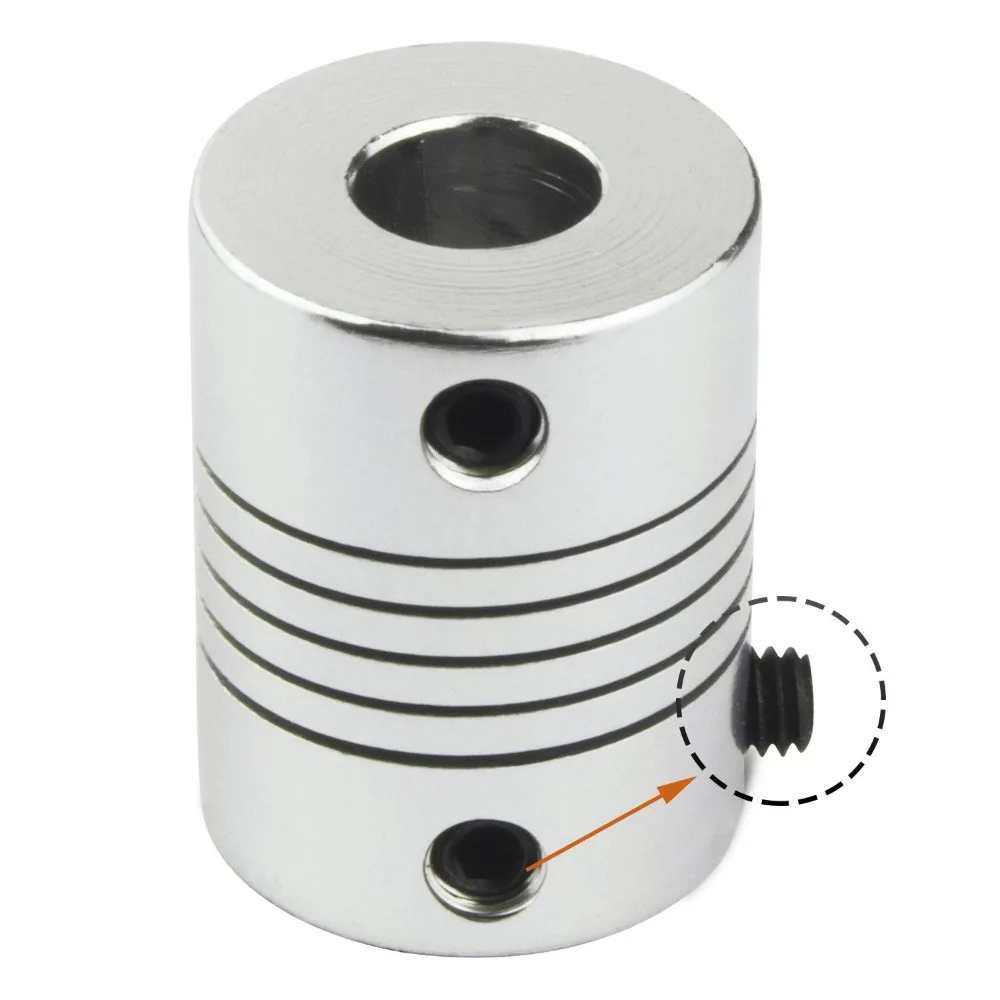 D19L25 Multiple Specifications Aluminum Z Axis Flexible Coupling for Stepper Motor Coupler Shaft Couplings 3D Printer