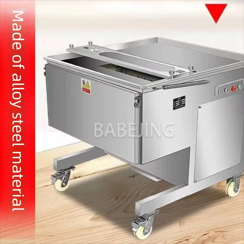 Automatic Bone Cutting Machine Commercial Bone Cutter 240kg Machine Weight High Capacity Frozen Rib Bone Cutting Equipment