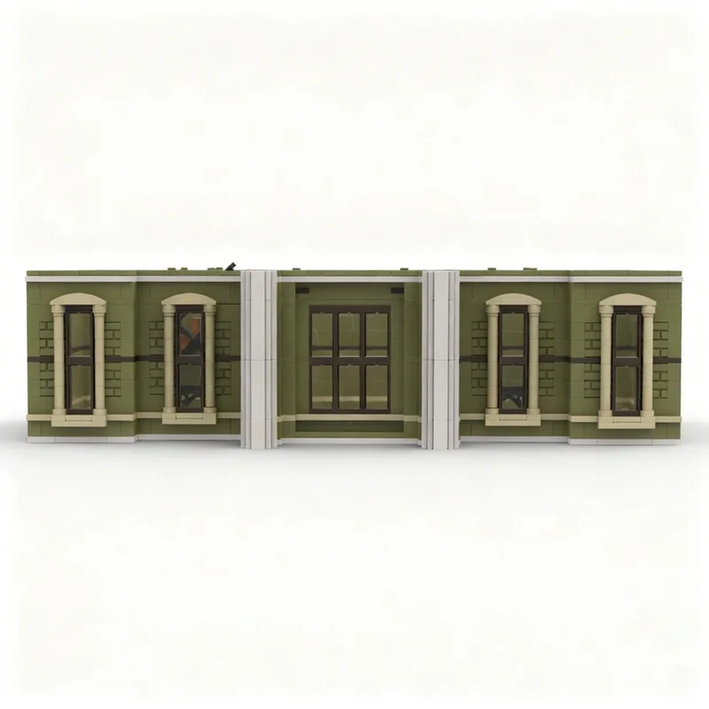

800PCS MOC Street View Natural History Museum Additional Middle Floor Model Custom Building Blocks DIY Assembly Gift Home Set