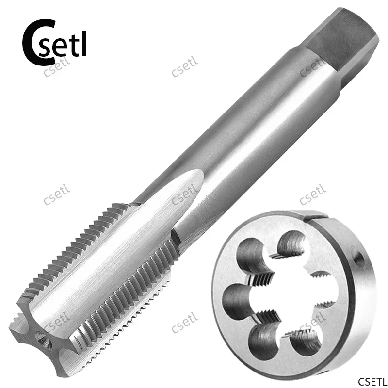 Csetl M29X2 tap- en matrijzenset rechterhand, M29 X2 HSS machinedraadtap en ronde matrijs