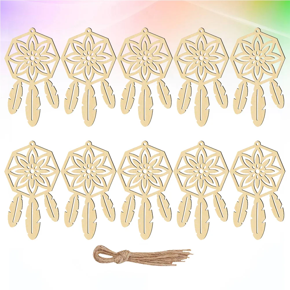 

20Pcs Catch Dream Net Handmade Wooden Ornaments Creative Decorative Pendant for Home Decoration Wall Hanging Gift