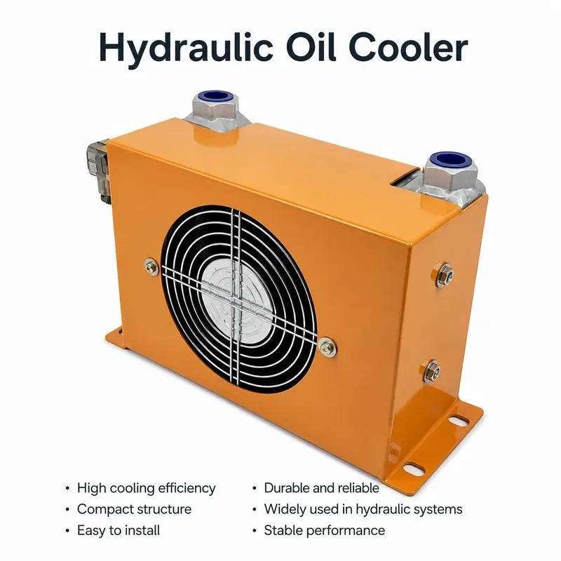 Mobile Hydraulic Oil Cooler System 60L/min High Efficiency Heat Exchanger with Fan for Transmission Cooling 110V/220V/24V/12V