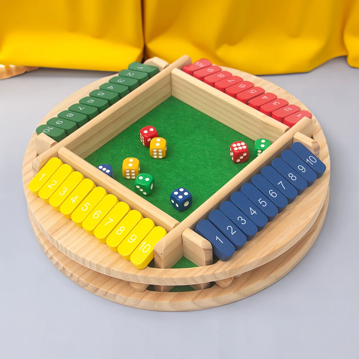 เกมกลับด้านวงกลม, เกมตัวเลขไม้, เกมลูกเต๋าปิดกล่อง - เกมกระดานสำหรับพ่อแม่ลูก, ปาร์ตี้บาร์, เกมพนันเพื่อความบันเทิง