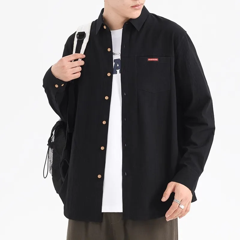 Рубашка с длинными рукавами из чистого хлопка на заказ