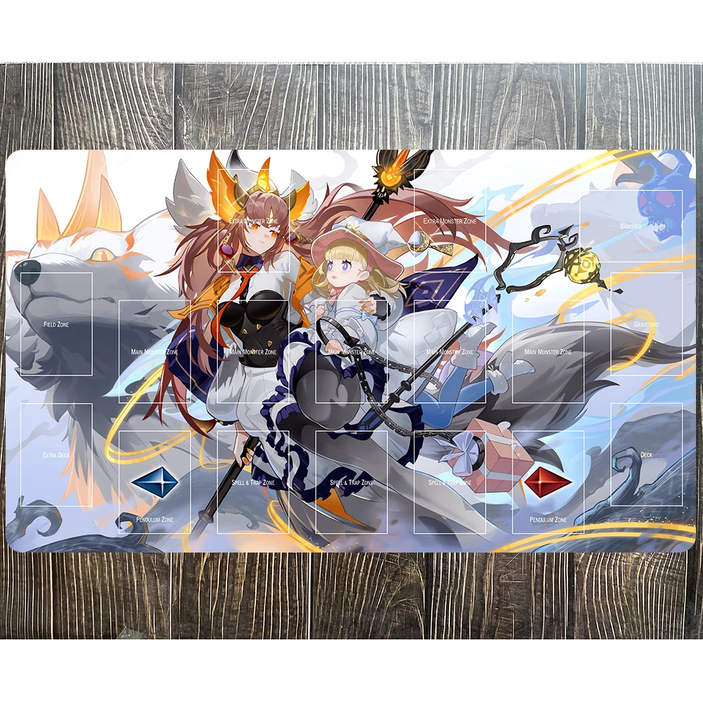 

Yu-Gi-Oh Playmat Silvy of the White Forest Game Card Pad YGO Mat TCG YuGiOh Table Desk Mat-232