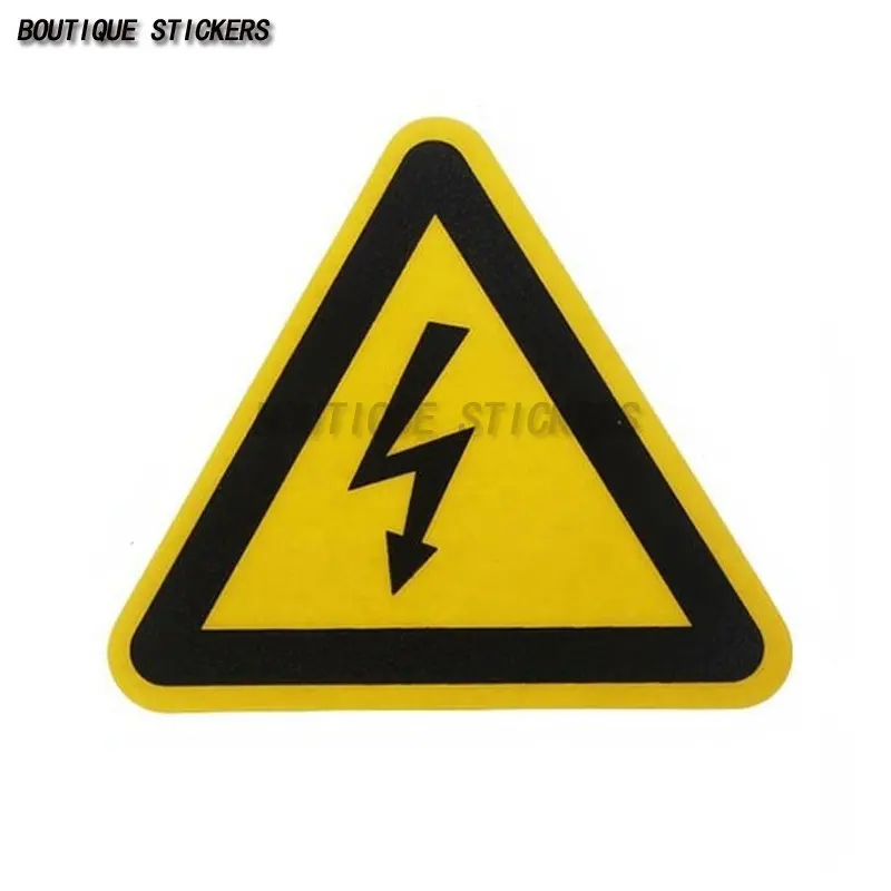 Warning of electric shock danger, attention to safety stickers, waterproof PVC stickers, wall electric control cabinet stickers