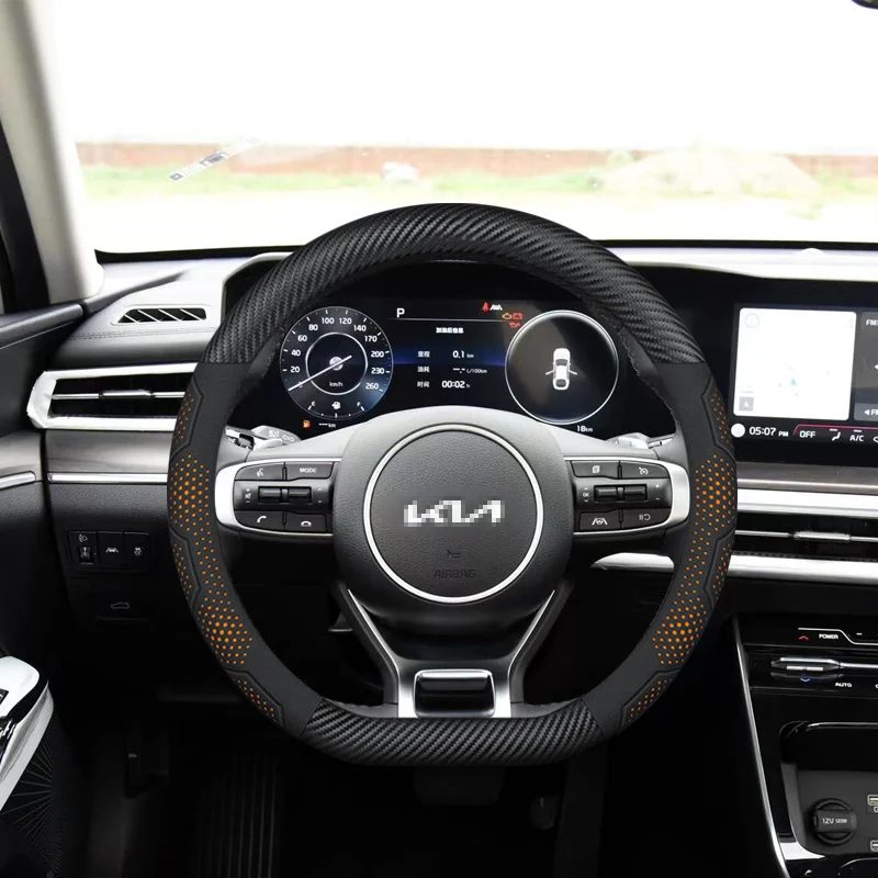 

Car Steering Wheel Cover For Kia KN K2 K3 K4 K5 EV6 GT Rio Sportage Stinger Niro Picanto Cerato Xceed Ceed Proceed Cerato Seltos