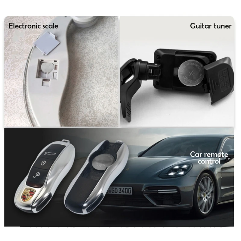 Baterías LIR2032 recargables versátiles para auriculares Sistema entrada llave inalámbrico