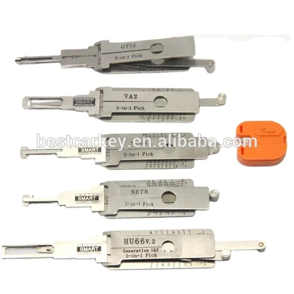 2026/Best price 5pcs auto decoder without keys for HU66v.2 GT15 VA2 NE78 NE66 2 in 1 tool