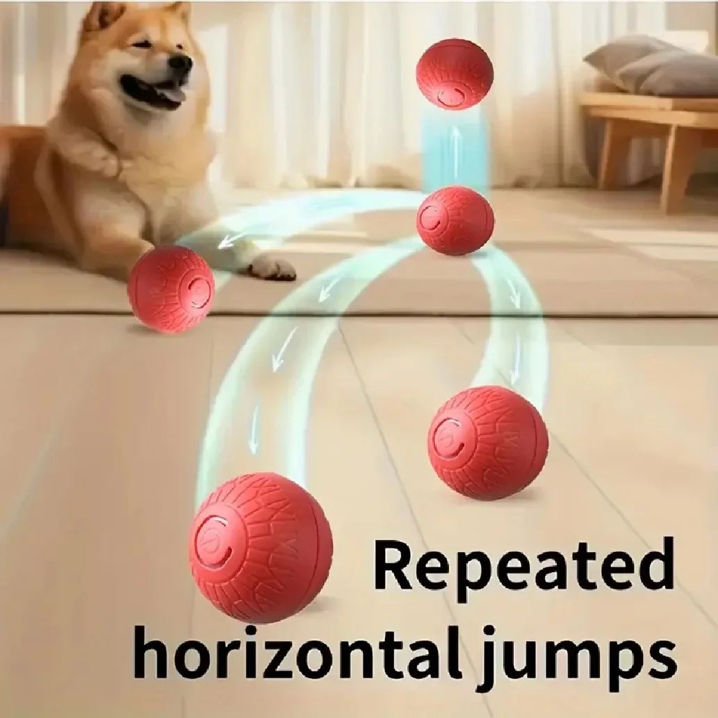 Smart Dog Toy Ball Automatic Interactive Pet Electronic Rolling USB Rechargeable Moving Bouncing for Puppy to Large dog Chew Toy view 2