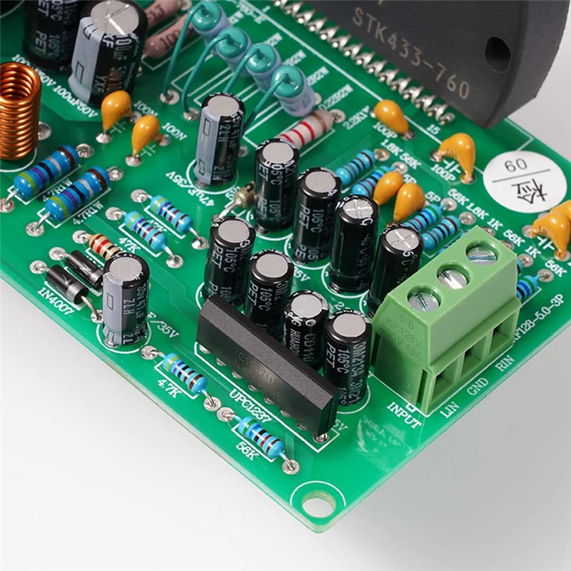 Kit amplificador HIFI FFYY-50WX2 50WX2 Placa finalizada HIFI para reprodução de áudio e vídeo para amplificador de home theater