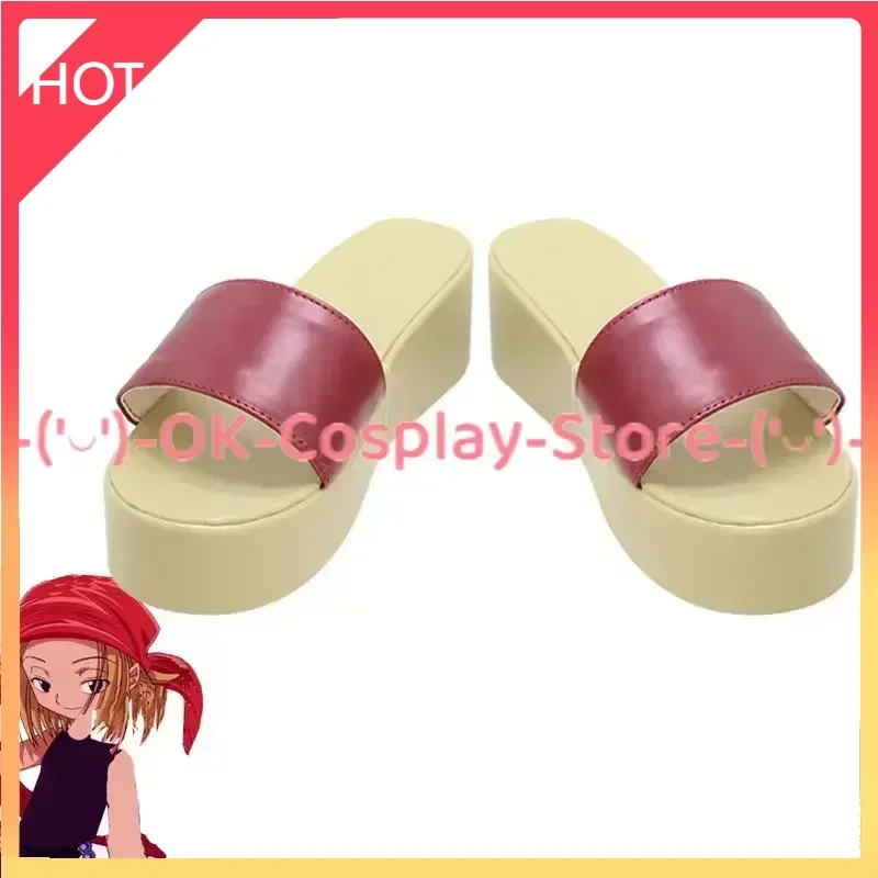 

[Custom Made] Kyoyama Anna Cosplay Shoes Anime SHAMAN KING Cosplay Prop Halloween Carnival Boots PU Leather Shoes
