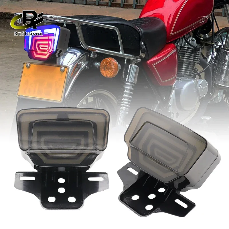 

Classic Motorcycle Rear Lights LED Motorcycle Brake Light ATV Tail Light Motorbike Stop Turn Signal Direction Indicator Blinker