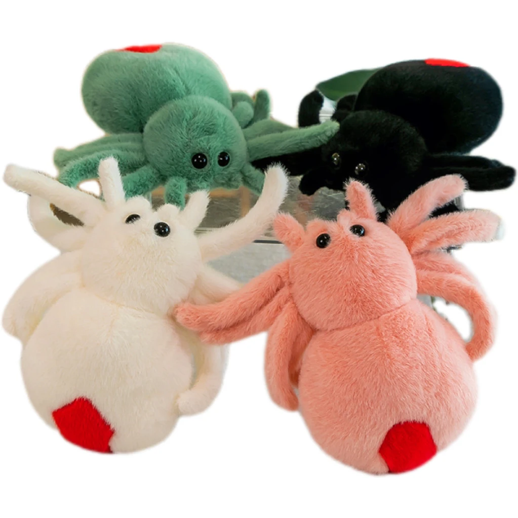 

25cm Simulation Spider Plush Toy Crawling Pet Doll Cute Reptile Halloween Funny Decoration