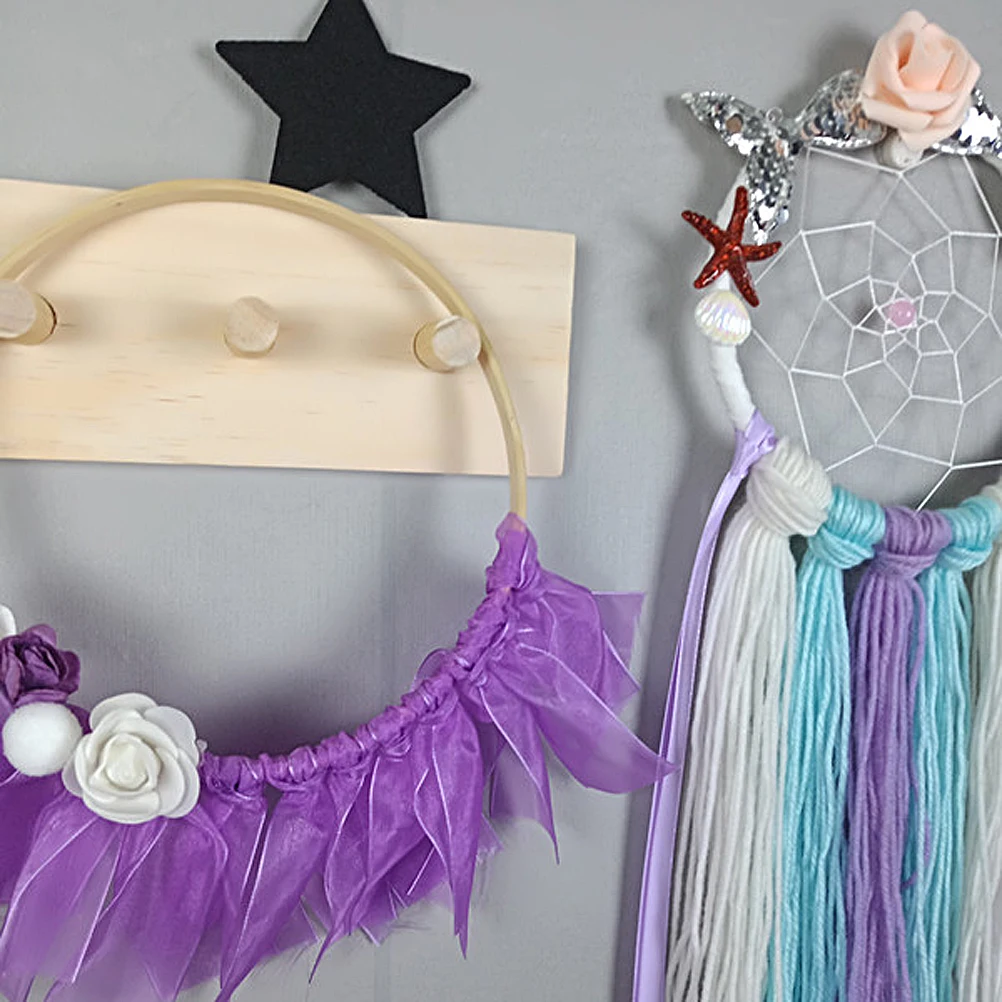 

Handmade Dream Catcher Home Decor Hanging Pendant for Bedroom Mermaid Theme Modern Design Wall Hanging Decoration Piece