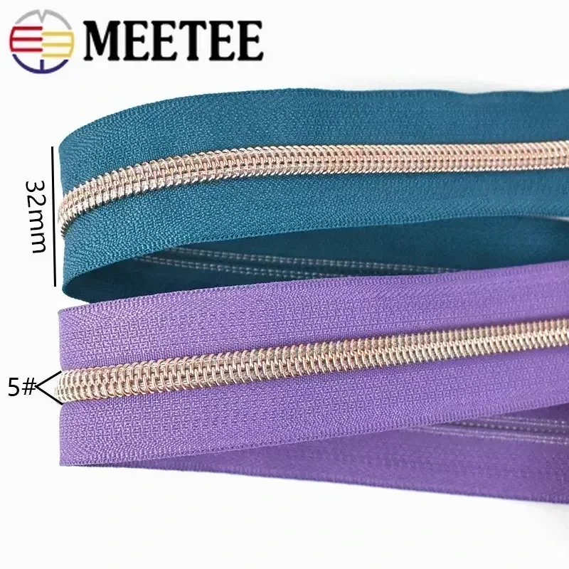 2/3/4/5 Meter 5 # Nylon-Reißverschlussband mit Reißverschlussschiebern, Spulenreißverschlusstaschen, Rucksack, Kleidung, Reißverschlüsse,