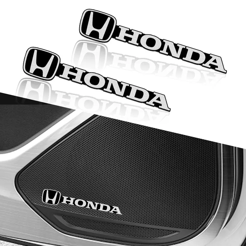 Stereo sticker car audio decoration badge For Honda Mugen Power TypeR Jazz City Civic Inspire Accord FIT HRV CRV Odyssey Jade RS