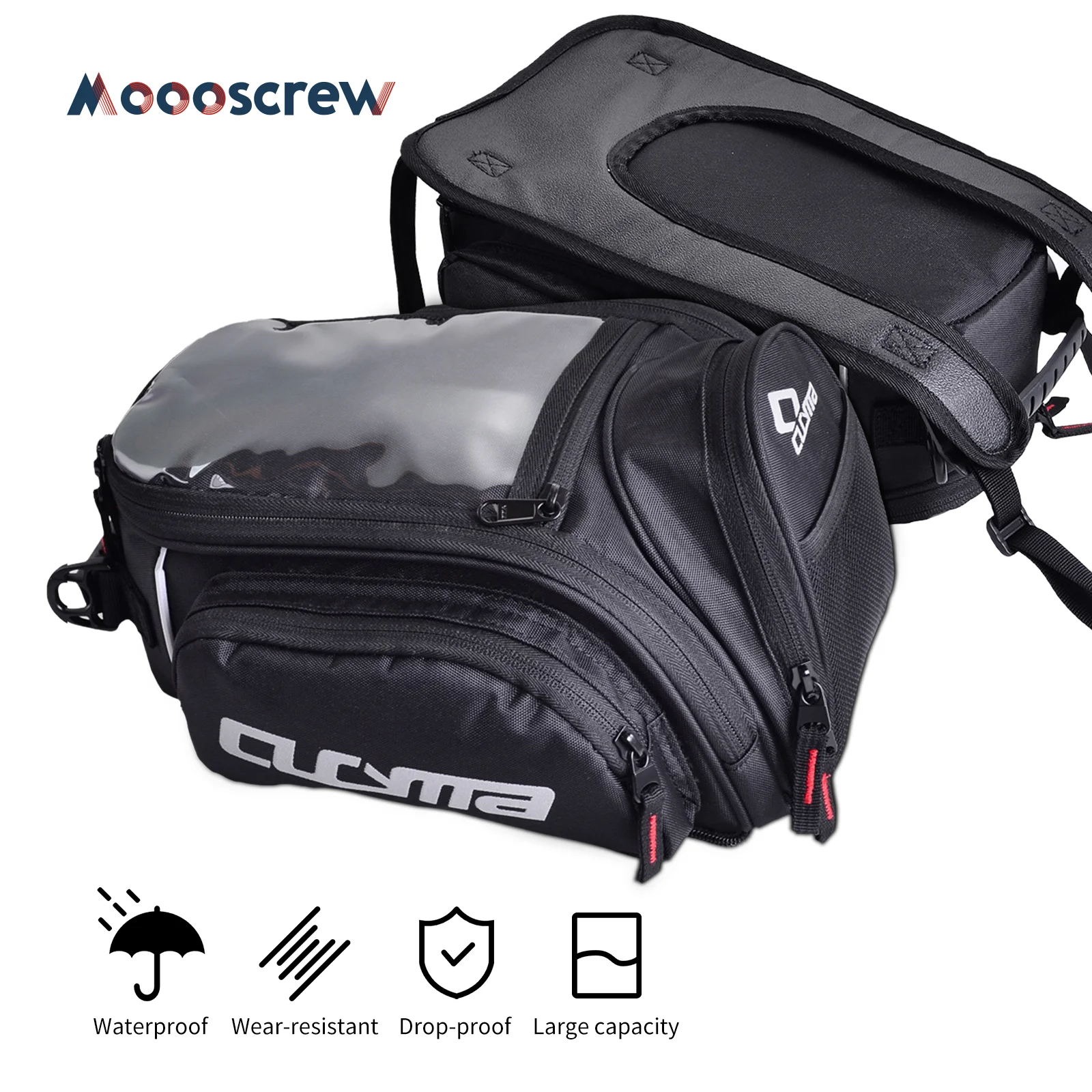 

CUCYMA Motorcycle Tank Bag Waterproof Quick Release Bike Saddle Bag Motorbike Magnetic Fast Detachable Travel Bag