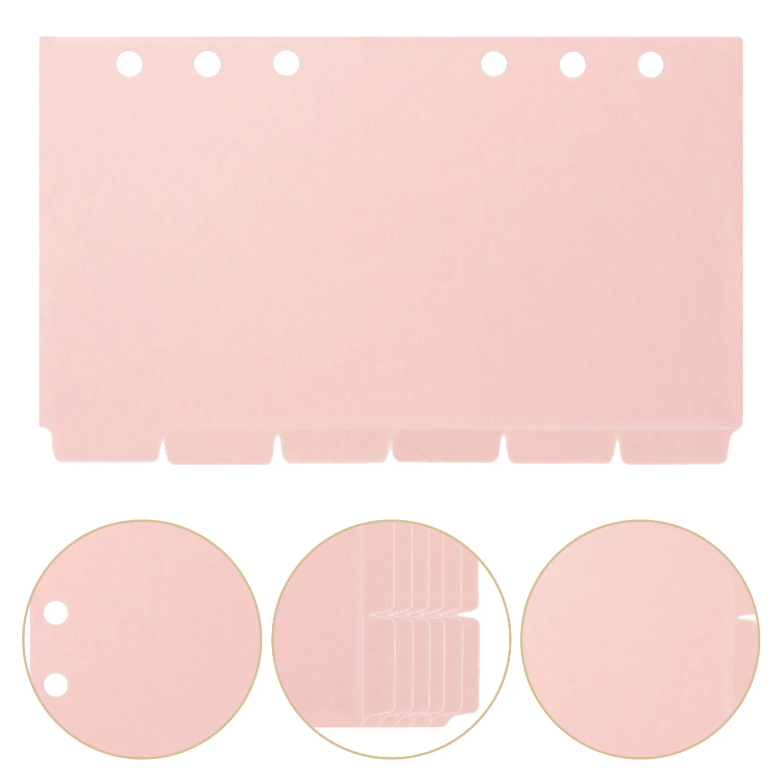 

A5 Plastic Binder Dividers With Tabs 6 Ring Page Separator For Office School Notebook Loose Leaf Refill Paper Protector