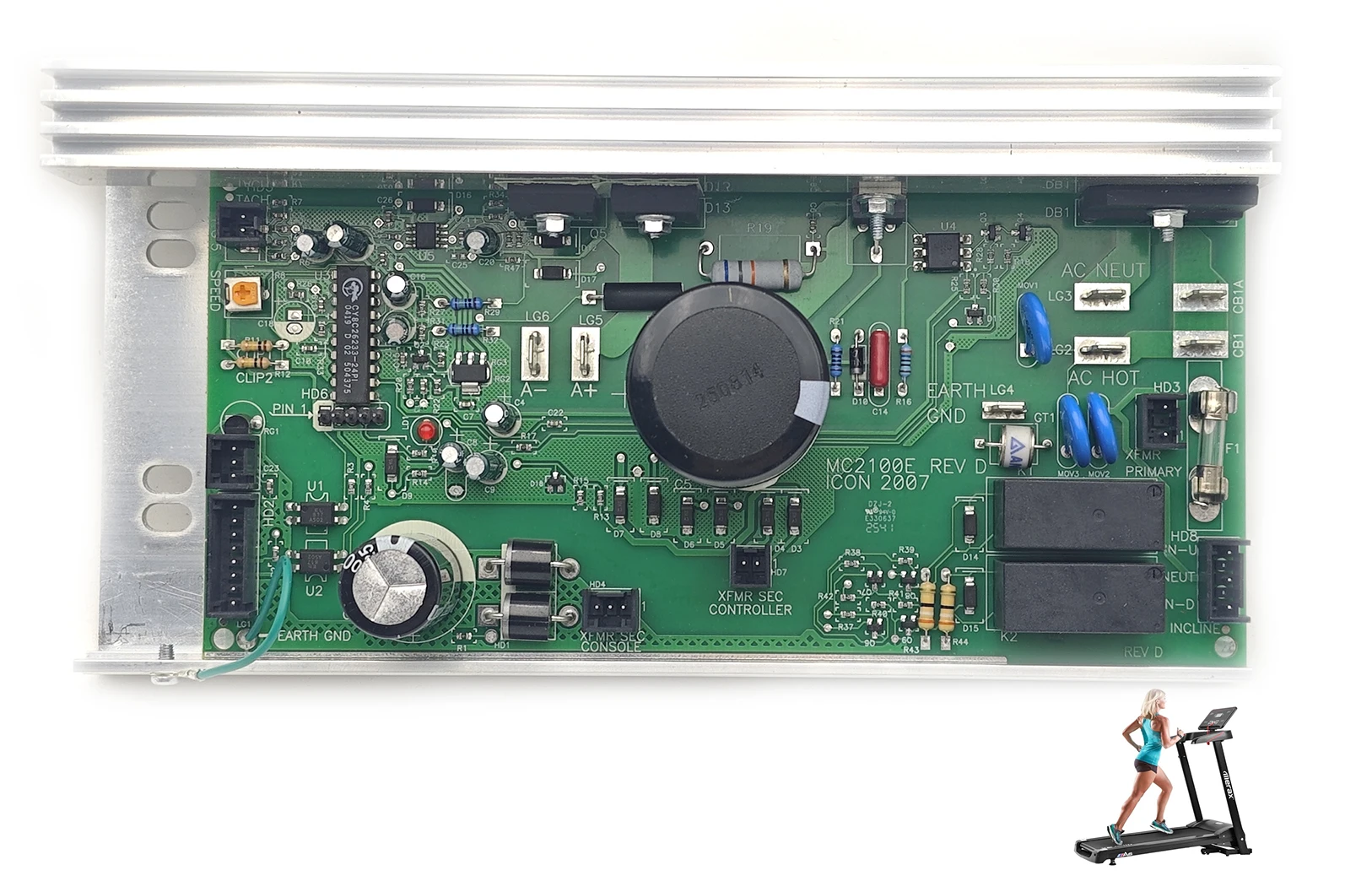 Controlador de Motor para Caminadora MC2100E REV D 220V Compatible con ICON PROFORM Nordic Track, Placa Madre para Caminadora