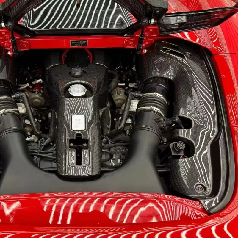 

Комплект обвеса из сухого карбона 3K с плоской текстурой в стиле OEM для капота Ferrari 488GTB Convertible (обновление)