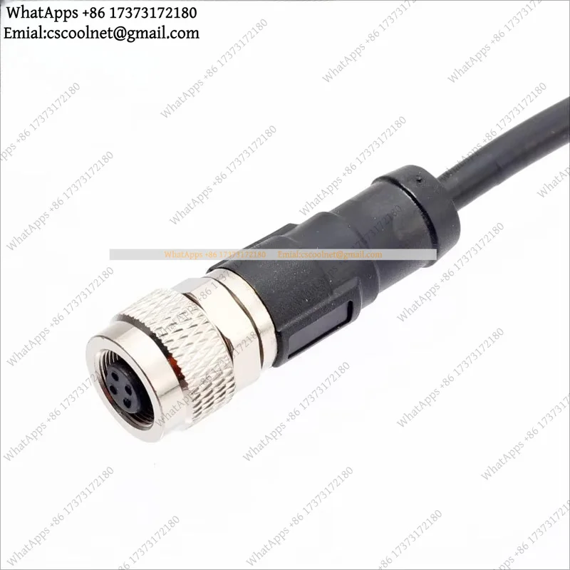 k06 k3 M9 Circular Connector Straight Right Angle 2-8 Pin Shielded Unshielded Female PVC PUR Molded Cable Assembly