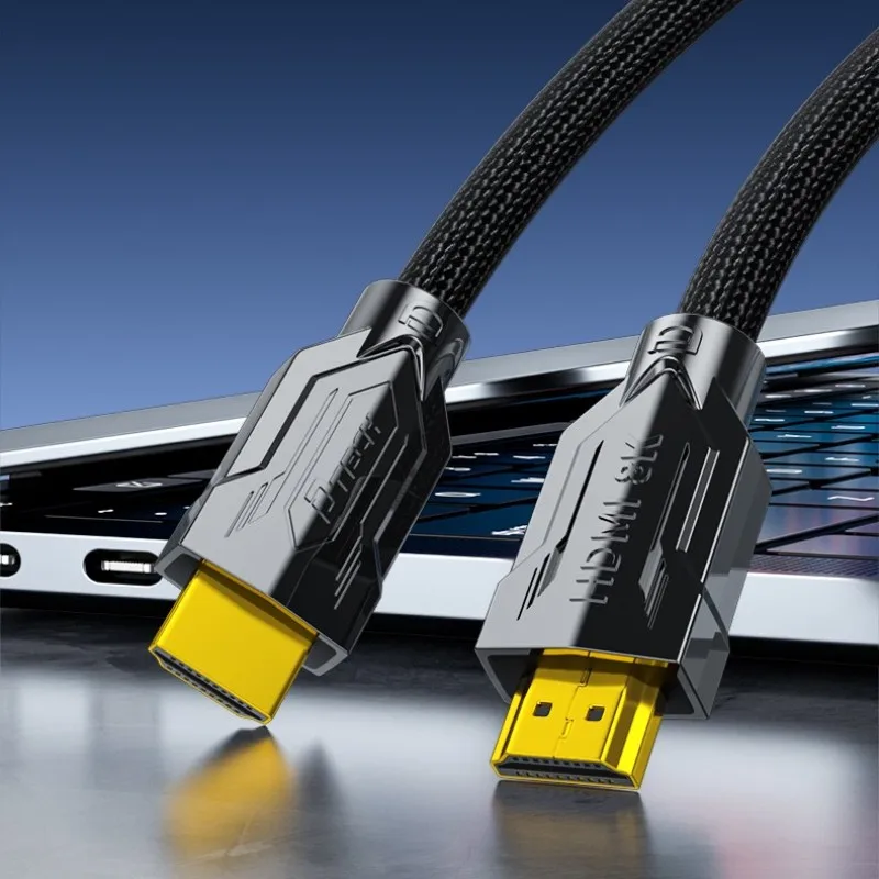 2PCS DTECH 3D Dynamic HDR 48Gbps Braided Cable 0.5m HDMI 2.1V 8K 60Hz Cable For PS5 PS4 Switch XBox