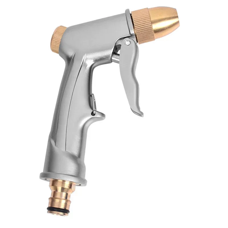 High Pressure Water Spray Gun Metal Brass Nozzle Garden Hose Pipe Lawn Car Wash Sprayer Sprinkler Car Wash Tool Water Guns