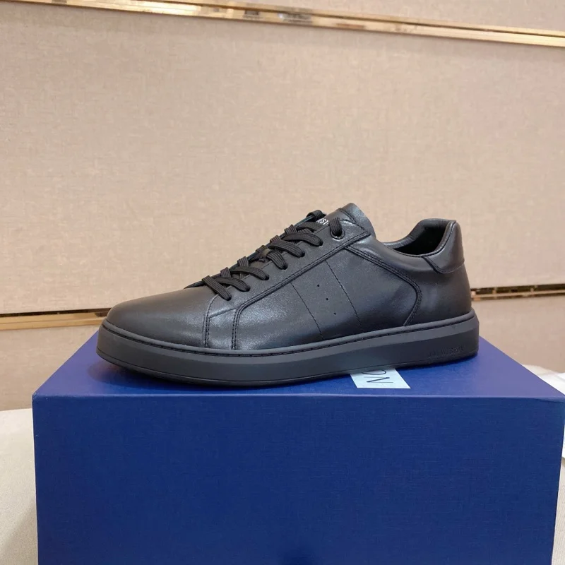 

Four Seasons Men's High-Quality Luxury Casual Breathable Cowhide Inner-Lined Lace-Up Sports Shoes