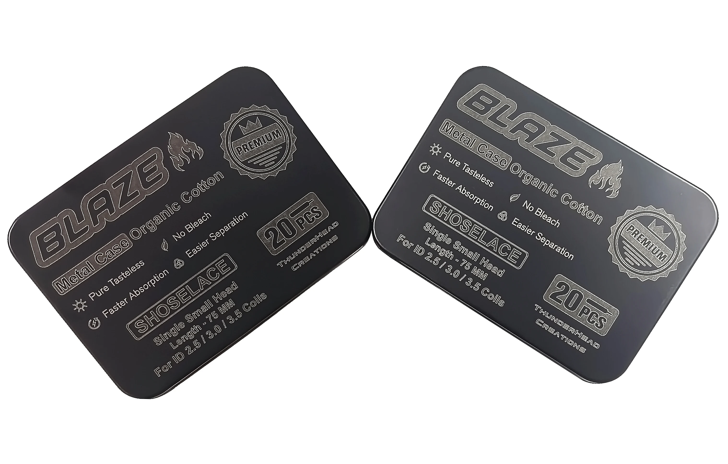 Original Thunderhead Creations Blaze Shoelaces Cotton & Boro PCTG Tank Accessories For Blaze Bridge RBA With Boro Tank