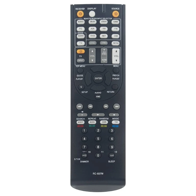 

RC837M Video Receiver Remote Control Replacement For Video Receiver RC837M TX-NR616 TX-NR616B TX-NR616S Series