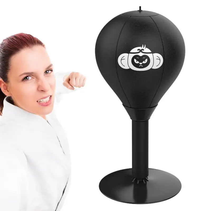 Stress Reduce Tool Desktop Punching Bag Stress Buster with Suction Cup Desk Punch Ball Heavy Duty Stress Relief Tool for Office